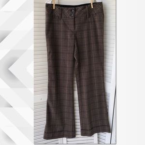 🍭EUC Maurices Wide Leg plaid trousers Sz 9/10